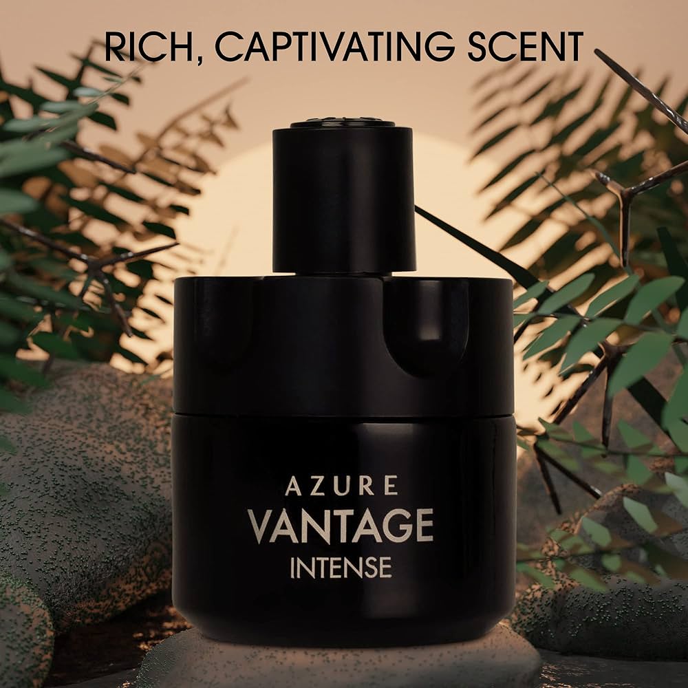 AZURE VANTAGE INTENSE PERFUME SECRET PLUS 3.4 EAU DE PARFUM SPRAY FOR MEN