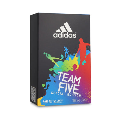 Adidas Team Five Eau de toilette Spray For Men 3.4 oz